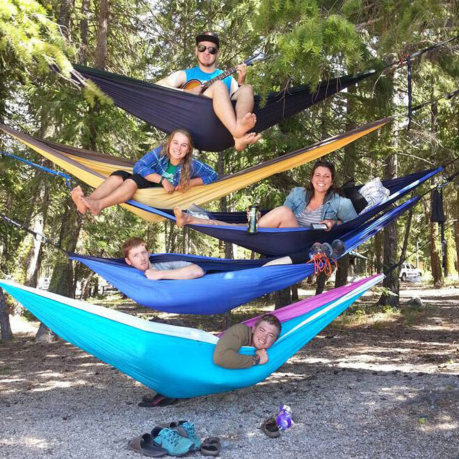 Summer Staff In Hammocks