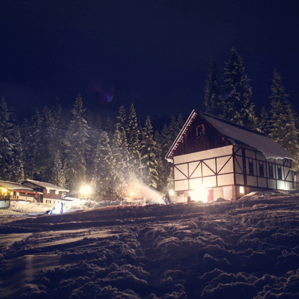 Snowy Stonewater Night